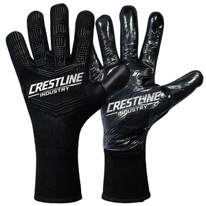 Gants de gardien de but respirants avec logo personnalisé, football, adhérence forte, paume en latex, fermeture à boucle, adulte, jeune, entraînement, match - Product Image 4