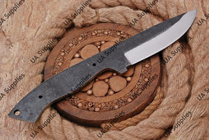 Cuchillo de Caza y Camping de Hoja Fija de Acero al Carbono Forjado a Mano con Espiga Completa, Punta Caída, Longitud de Hoja Personalizable, ODM - Product Image 4