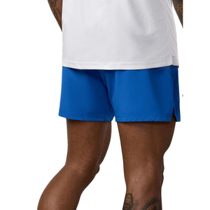 <b>Mens</b> Blue Panel Training <b>Shorts</b> <b>Elastic</b> Waist Drawstring Gym Workout Running Sportswear Lightweight Activewear <b>Shorts</b> for <b>Men</b> - Product Image 2