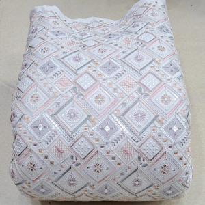 Coding Embroidery Fabric <b>Sequin</b> Fabric Lace Fabric For Abaya <b>Kaftan</b> Fashion Garment Wholesale Export Buyer Sourcing World Supply - Product Image 3