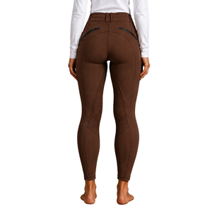 Women Chocolate <b>Brown</b> Horse Riding <b>Leggings</b> High Waist Equestrian Training Tights Stretch Rider Breeches Comfortable Sports Wear - Product Image 2