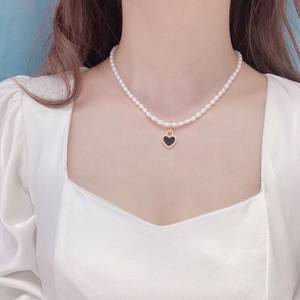 New Zhuji 5-6mm Cold White Natural Freshwater <b>Pearl</b> Necklace Near Round Clavicle Chain Semi Finished DIY and <b>Loose</b> Bead - Product Image 4