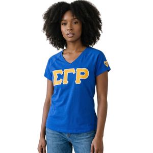 Women's <b>Blue</b> V Neck T Shirt Custom Printed Short Sleeve Casual Tee Lightweight Breathable Soft Comfortable Fashion <b>Top</b> - Product Image 1