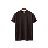 T-shirt formel d'été pour homme – Nouveau design uni, anti-boulochage, matière respirante, épaules tombantes, col rond, logo personnalisable sur le devant