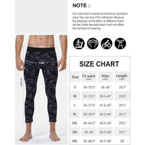 <b>Men's</b> Camouflage <b>Compression</b> Pants Elastic Waist Spandex Polyester <b>Compression</b> Pants Sports Leggings Gym <b>Tights</b> - Product Image 6