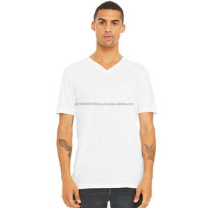 Camiseta Unisex de Manga Corta con Cuello en V, Tejido Tri-Blend, Transpirable - Product Image 1