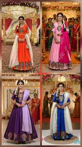 ชุดเดรสยาวแบบ Anarkali ผ้าไหมพรมปักลายสีชมพู แห้งเร็ว สไตล์ดั้งเดิมสำหรับผู้หญิง - Product Image 6