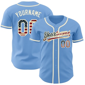 Venta al por Mayor del Jersey de Béisbol OMMIZ INDUSTRY Personalizado, Modelo Panther Azul, Blanco y Negro, Auténtico, con Diseño Degradado, el Más Vendido - Product Image 6