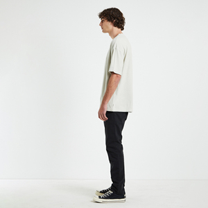 Men's <b>White</b> Oversized Plain Polyester/Cotton Blend <b>T</b>-<b>Shirt</b> Short Sleeve O-Neck Casual Jersey Tee Eco-Friendly Breathable 180g - Product Image 4