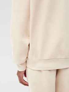 Sudadera Beige para Hombre, Corte Regular, Informal, Otoño, Color Sólido, Tejido de Felpa Francesa, Diseño con Bolsillo, Cuello Redondo - Product Image 5
