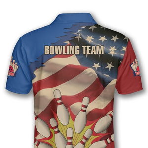 Maillot de Bowling Personnalisé à Manches Courtes – T-shirt Sportif Performant en Polyester Respirant Imprimé par Sublimation – Tenue d'Équipe en Gros - Product Image 5