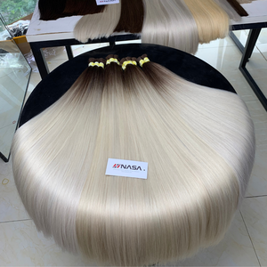 Extensiones de cabello vietnamita a granel Super doble dibujado Color claro estilos de onda natural 50 cm 60 cm 100 gramos - Product Image 5