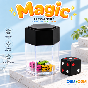 Jeu de dés magiques explosifs de grande taille, jouet de magie pour spectacle de rue, scène, fête - Product Image 1