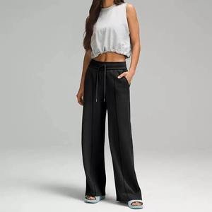 Pantalon Harem Rose pour Homme en Polaire à Jambes Larges, Taille Élastique avec Cordon de Serrage, Poches Latérales, Tricoté en Laine, Style Décontracté Hip Hop, Idéal pour l'Hiver - Product Image 2