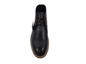 Botas Chelsea de Piel de Oveja Negra para Hombre, con Cordones, Punta Redonda, Suela de TPR, Entresuela de EVA, Antideslizantes, para Todas las Temporadas - Product Image 2
