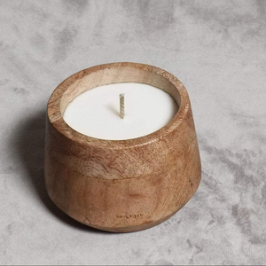 Rustic Decor Indian-Made Wooden Candle Holders for Home Hotel Tabletop Decor for Christmas Occasions Other Candle <b>Jars</b> - Product Image 2