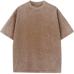 Faded Black Acid Wash Tee With Subtle Grey Marbling Soft <b>Ring</b> Spun Cotton Regular Fit Crew Neck Acid Washed T Shirts - Product Image 4