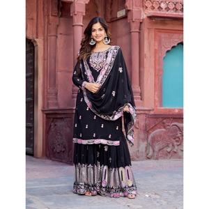 Último Diseño de Salwar Kameez para Bodas y Fiestas Indias y Pakistaníes para Mujer, FATEMA FASHION, Secado Rápido, Casual, Precio al por Mayor en India - Product Image 1
