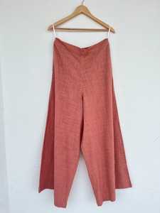 Pantalon Palazzo Femme en Coton Slub Taille Haute Coupe Ample Décontracté Effet Lin pour l'Été – Vente en Gros Personnalisée - Product Image 2