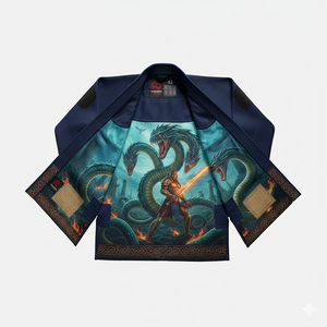 Kimono de Jiu-Jitsu BJJ personnalisé en tissu perlé pour hommes et femmes, entraînement, combat, compétition, exportateur OEM - Product Image 3