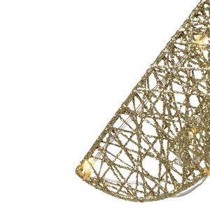 Decorazione in Cristallo con 130 LED Bianco Caldo da 4 Piedi, 30V, 3.6W, con Filo in Pelle e Polvere Scintillante per Giardino - Product Image 6