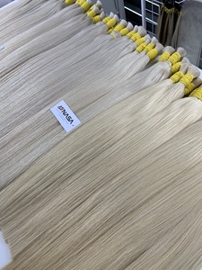 <b>Russian</b> Bulk Hair Extensions 100g Light Color 65cm Length Vietnamese Human Hair Bundles by Vietnam Suppliers - Product Image 4