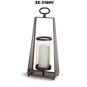 Portavelas de Metal Hecho a Mano para Mesa de Centro, Elegante Decoración para Sala de Estar, Portavelas de Metal con Diseño de Hoja de Monstera, Forma Redonda - Product Image 1