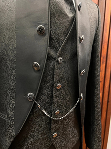 Traje Formal de Negocios para Hombre, Estilo Casual, Alta Calidad, Color Sólido, Conjunto de Tres Piezas: Chaqueta + Chaleco + Pantalones, Resistente al Agua por Delante - Product Image 4