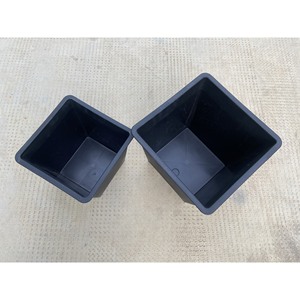 Maceta de mimbre PE marrón alta para exteriores con forro extraíble Diseño de maceta elegante para uso en interiores/exteriores-Juego de 2 - Product Image 5