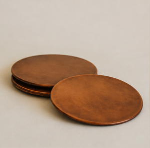 Handcrafted Solid Copper <b>Coaster</b> Set For <b>Drinks</b> Elegant Minimalist Metal <b>Drink</b> <b>Coasters</b> For Home Bar & Restaurant Eco-Friendly - Product Image 5
