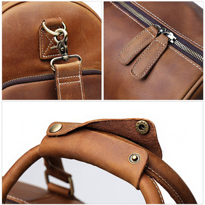 Wholesale Travel <b>Overnight</b> Weekend Sports Gym Duffel Carry on <b>Bag</b> Handmade Custom Leather Duffle <b>Bags</b> for <b>Men</b> - Product Image 5