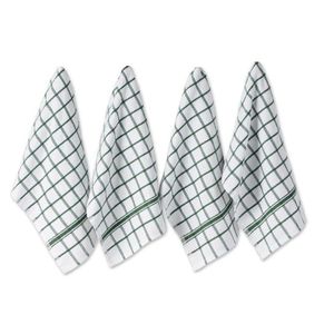 Serviettes de cuisine en coton à carreaux, rectangulaires, tissées, écologiques, chiffons à vaisselle, motif bleu et blanc - Product Image 6