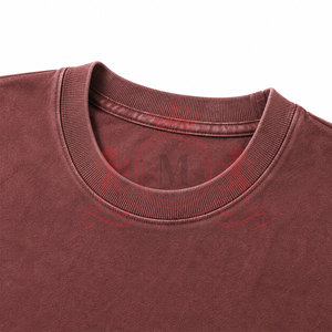 Camiseta Moderna con Hombros Caídos y Efecto Desgastado por el Sol, con Tela Suave para Uso Casual al Aire Libre y Moda Diaria - Product Image 5
