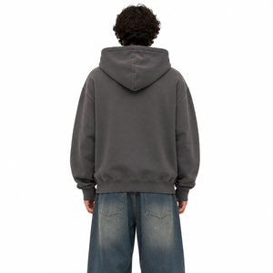 Sudaderas con Capucha Extra Grandes para Hombre, Personalizadas al por Mayor, de Algodón Grueso, Estilo Urbano, con Parches Multicolores - Product Image 4