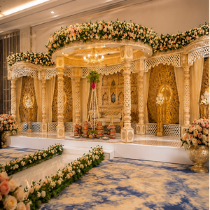Ceremonia de Boda Real, Decoración de Mandap FRP Vidhi, Gran Decoración para Boda, Mandap de Palacio, Evento de Boda Tradicional, Mandap Maharani - Product Image 3