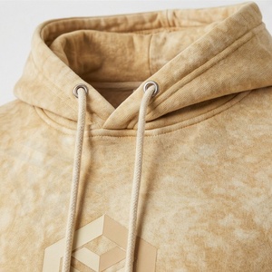 Custom Made Mens Acid <b>Wash</b> Tracksuit Plus Size Casual Wear Solid Fleece Sweatshirt Printed Logo Rhinestone <b>Tech</b> Apparel - Product Image 4