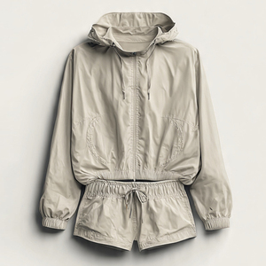 Unisex Windbreaker Shorts Sets Rain Waterproof Shorts Two Piece 100% Nylon <b>Wind</b> <b>Breaker</b> Shorts Suit Women - Product Image 2