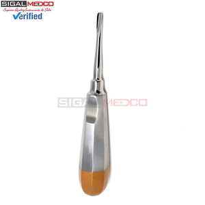 Dental Luxating Elevator Straight 5mm Gold Handle German Stainless Steel Manual Tool for Tooth Extraction Dental Instruments - Product Image 2