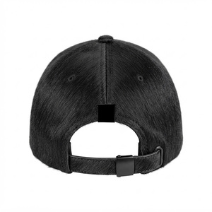 Gorra de Béisbol Unisex Negra de 6 Paneles, Sarga de Algodón, Ajustable, Informal, para las Cuatro Estaciones - Product Image 2
