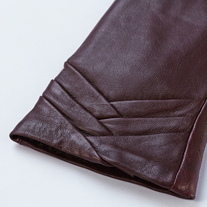 Women Classic Style Leather Dressing <b>Gloves</b> <b>Warm</b> Breathable Winter <b>Gloves</b> With Soft Polyester Inner Lining - Product Image 2