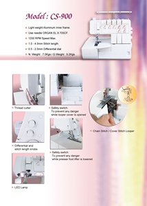 MACHINE À COUDRE CS-900 COVERSTITCH FABRIQUÉE À TAIWAN - Product Image 2