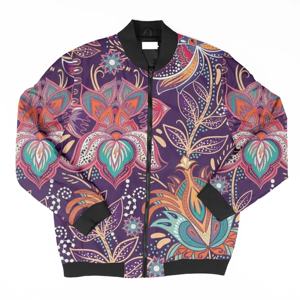 Lo último en moda callejera, Material de nailon, estampado por sublimación, forro interior y cuello acanalado, venta al por mayor, chaqueta de mujer precio barato unisex - Product Image 1