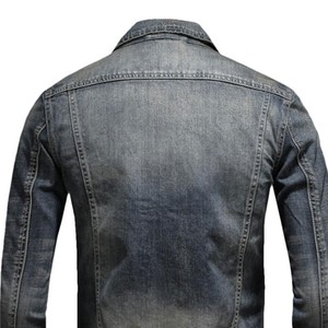 Wholesale Men's Denim Jacket Classic Blue <b>Jean</b> Coat Quick Dry Breathable Eco-Friendly Custom Logo OEM Manufacturer Casual - Product Image 4