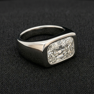 Elegante Anillo de Diamantes de Platino, Joyería de Estilo Clásico para Bodas, Compromisos, Fiestas y Uso Diario - Product Image 3