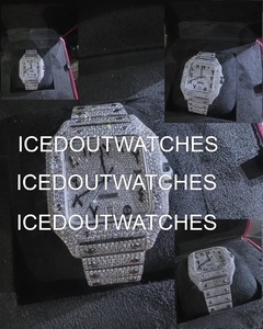 Montre mécanique de luxe personnalisée en acier inoxydable, style hip-hop, avec diamants VVS Moissanite, design attrayant pour homme d'affaires - Product Image 4