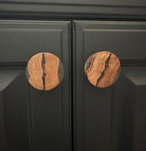 Pomo Redondo de Resina Transparente Ecológico Hecho a Mano para Muebles y Tiradores Rústicos para Puertas de Armario - Product Image 3