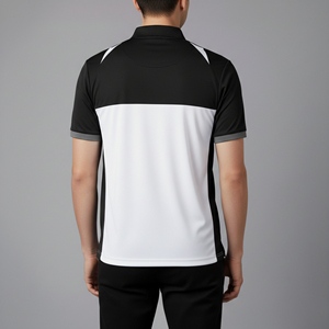 เสื้อโปโลถักคุณภาพสูงแบบกำหนดเอง เสื้อโปโลแขนสั้นลายทางสำหรับผู้ชาย เสื้อยืดโปโลลำลองสำหรับเล่นกอล์ฟ ผ้าฝ้าย ไซส์ใหญ่ - Product Image 6