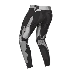 Unisex Gray Polyester/Cotton Motorcycle Pants Black <b>Knee</b> Panels Breathable Printed Logo Front Customized All Seasons Racing Wear - Product Image 2