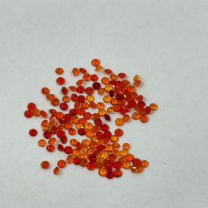 Fine Quality Natural Mexican <b>Fire</b> Opal Round Cut 3mm Calibrated Loose Orange Opal Gemstones Untreated Wholesale Grade <b>Stone</b> - Product Image 3