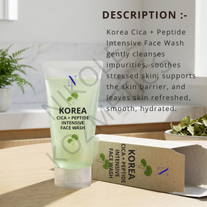 Masque Visage Intensif Coréen au Cica et aux Peptides avec Panthénol – Nettoyage Doux, Hydratant et Apaisant pour Peaux Sensibles et à Tendance Acnéique - Product Image 5